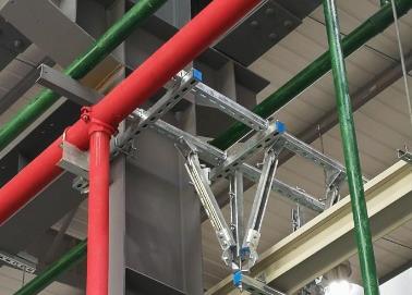 满洲里该抗震支架的整体式支吊架结构协调性好